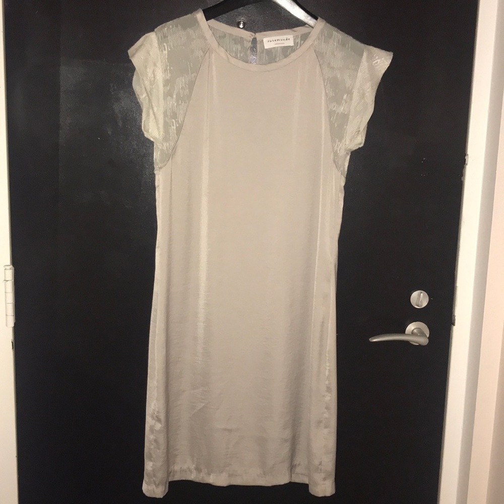 ROSEMUNDE Copenhagen Designer Silver Dress Sheer